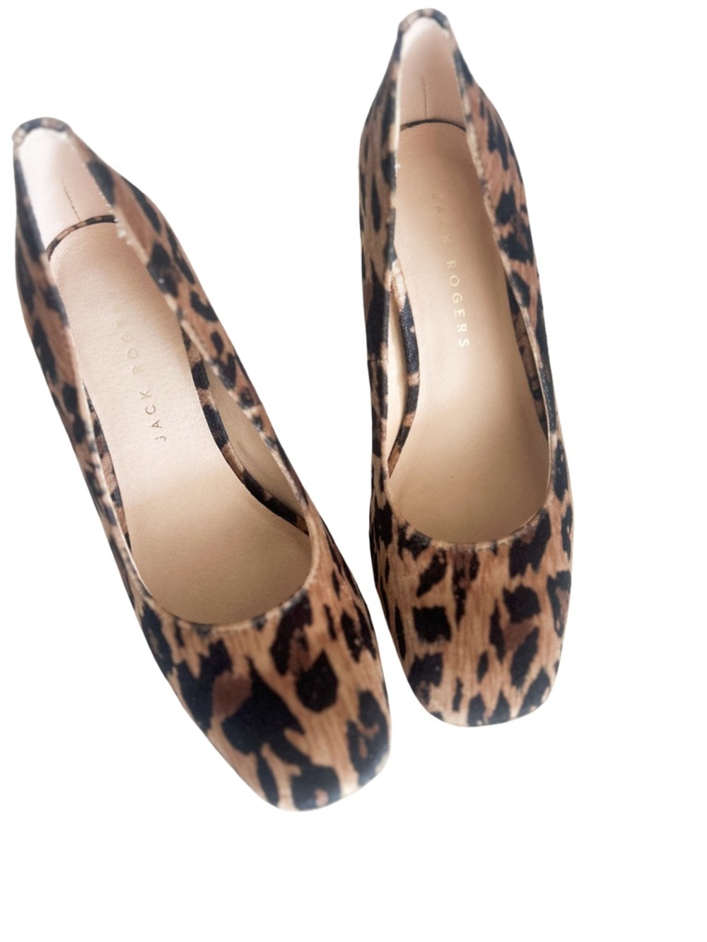 Jack Rogers Leopard-Print Pumps in Brown and Black